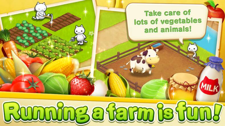 Скачать взломанную Meow Meow Star Acres [Бесплатные покупки] MOD apk на Андроид