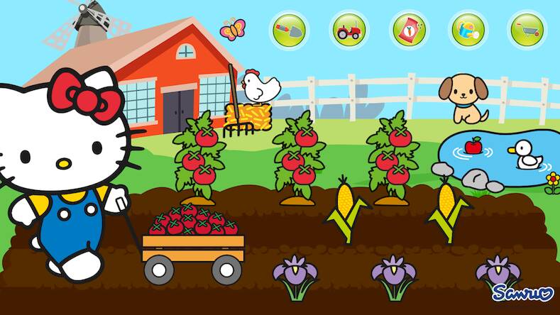 Скачать взломанную Hello Kitty и друзья в Кидео [Много денег] MOD apk на Андроид