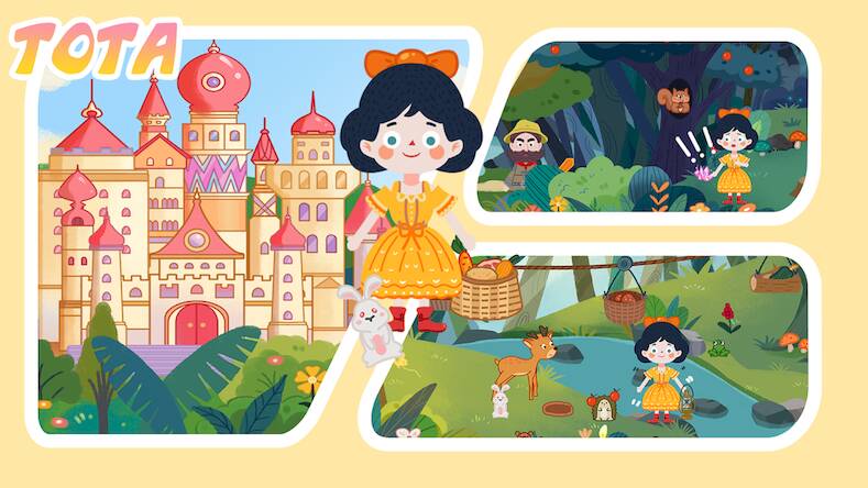 Скачать взломанную Tota Fairy Tales-Snow White [Много монет] MOD apk на Андроид