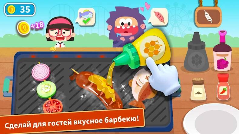 Скачать взломанную Приготовл. еды с мал. пандой [Бесплатные покупки] MOD apk на Андроид