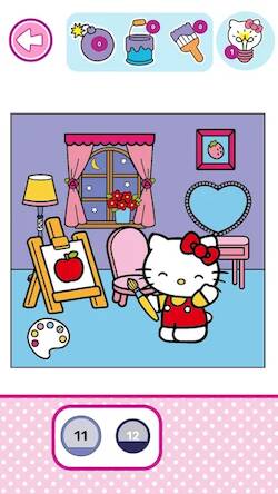 Скачать взломанную Hello Kitty: Раскраска [Много денег] MOD apk на Андроид