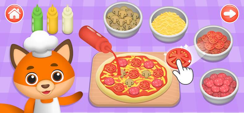 Скачать взломанную Кухня и Готовка - Детские игры [Много монет] MOD apk на Андроид