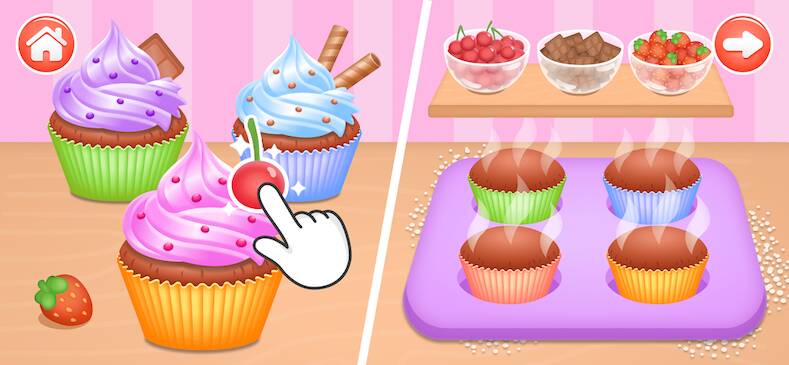 Скачать взломанную Кухня и Готовка - Детские игры [Много монет] MOD apk на Андроид