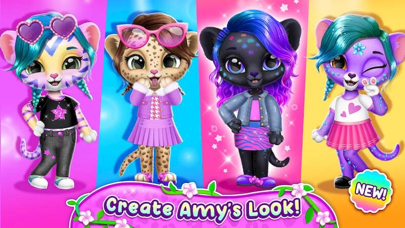Скачать взломанную Amy Care — мой детеныш леопард [Бесплатные покупки] MOD apk на Андроид