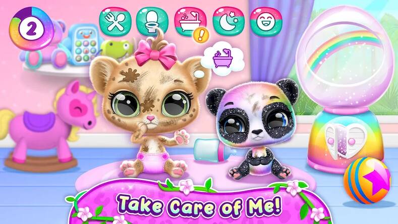 Скачать взломанную Amy Care — мой детеныш леопард [Бесплатные покупки] MOD apk на Андроид