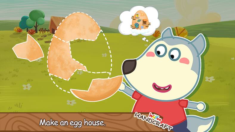 Скачать взломанную Wolfoo Making Crafts -Handmade [Мод меню] MOD apk на Андроид