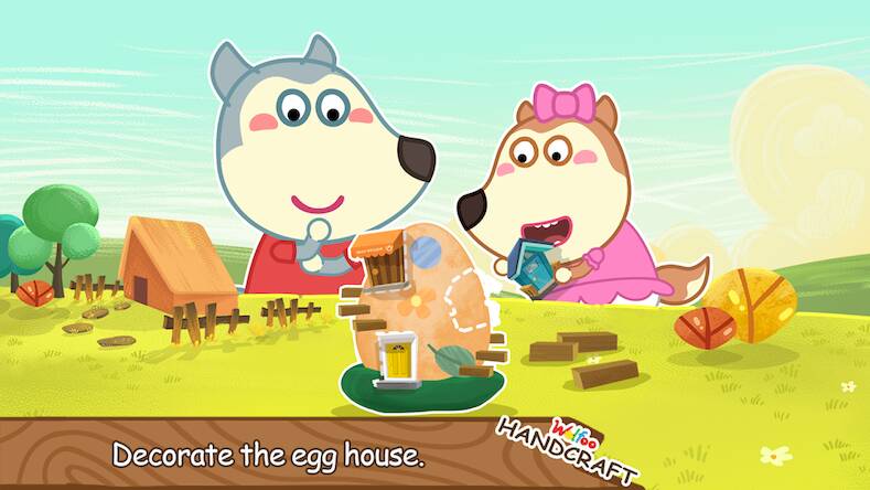 Скачать взломанную Wolfoo Making Crafts -Handmade [Мод меню] MOD apk на Андроид