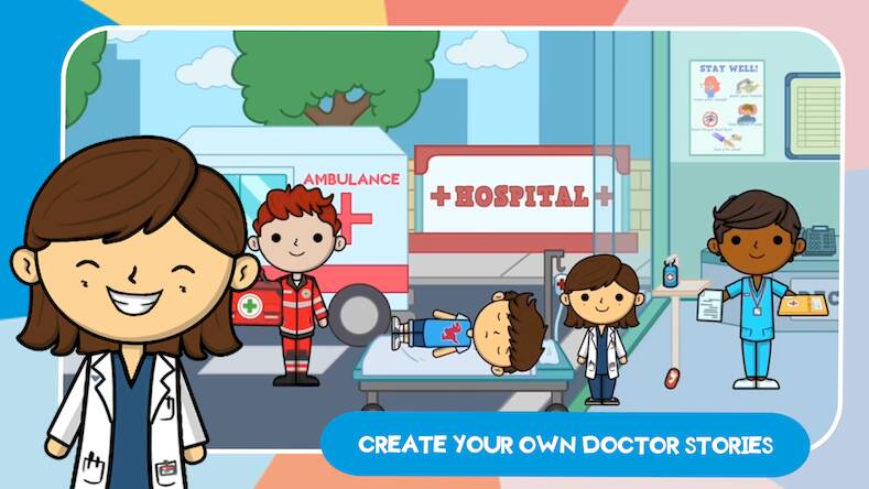 Скачать взломанную Lila's World:Dr Hospital Games [Много денег] MOD apk на Андроид
