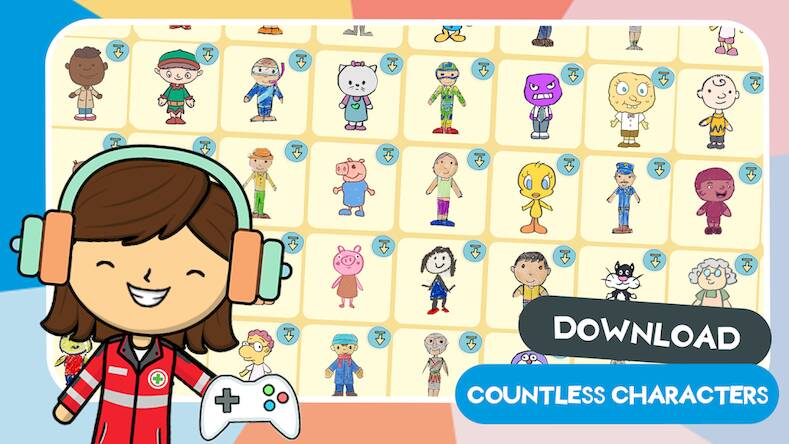 Скачать взломанную Lila's World:Dr Hospital Games [Много денег] MOD apk на Андроид