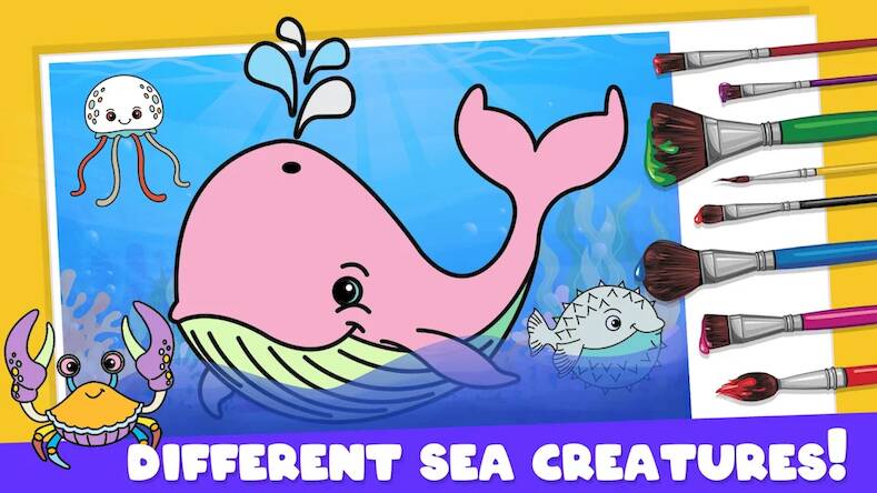 Скачать взломанную Coloring Book Games for Kids [Мод меню] MOD apk на Андроид