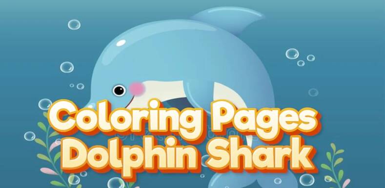 Скачать взломанную Coloring Pages Dolphin Shark [Много денег] MOD apk на Андроид