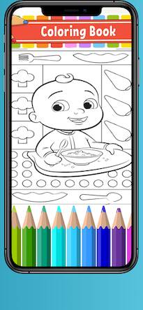 Скачать взломанную Coco Coloring Book JJ 3 [Бесплатные покупки] MOD apk на Андроид