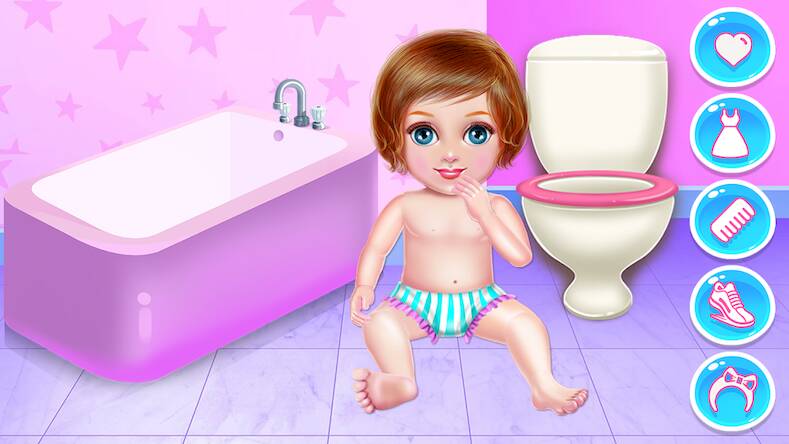 Скачать взломанную Crazy Little Girl Nanny Care [Много денег] MOD apk на Андроид