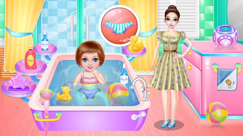 Скачать взломанную Crazy Little Girl Nanny Care [Много денег] MOD apk на Андроид