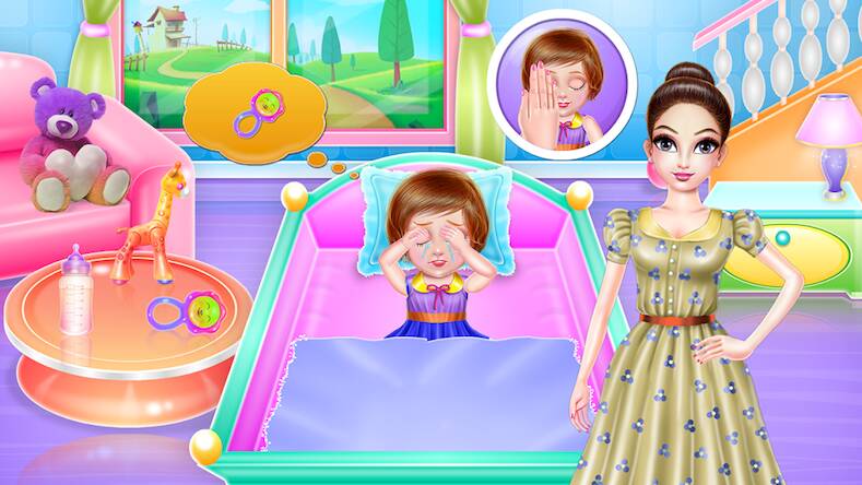 Скачать взломанную Crazy Little Girl Nanny Care [Много денег] MOD apk на Андроид