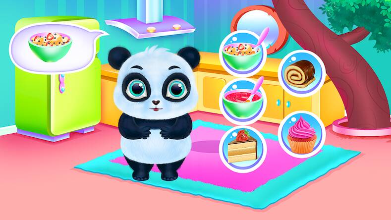Скачать взломанную Cute Panda Caring and Dressup [Много монет] MOD apk на Андроид