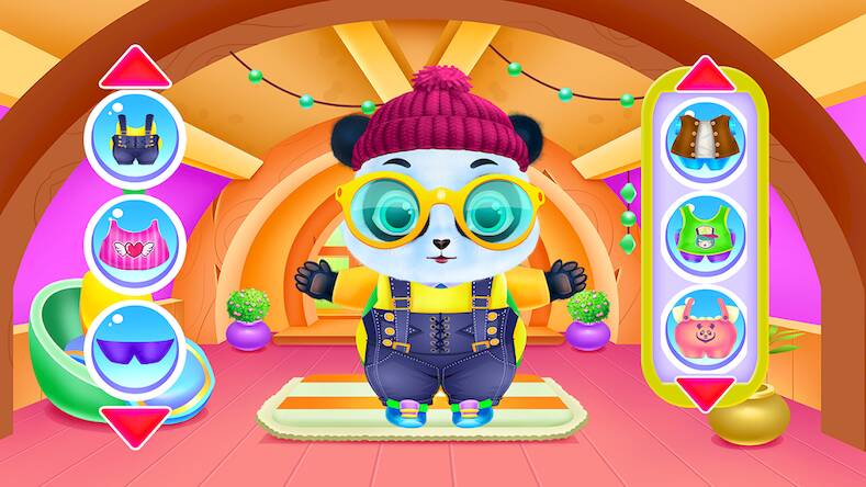 Скачать взломанную Cute Panda Caring and Dressup [Много монет] MOD apk на Андроид