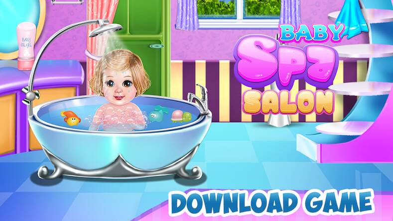 Скачать взломанную Baby Spa Salon [Много денег] MOD apk на Андроид