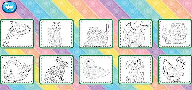 Скачать взломанную Pop It Fun Coloring Game [Бесплатные покупки] MOD apk на Андроид