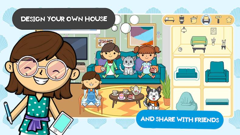 Скачать взломанную Lila's World:Create Play Learn [Много монет] MOD apk на Андроид