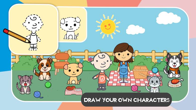 Скачать взломанную Lila's World:Create Play Learn [Много монет] MOD apk на Андроид