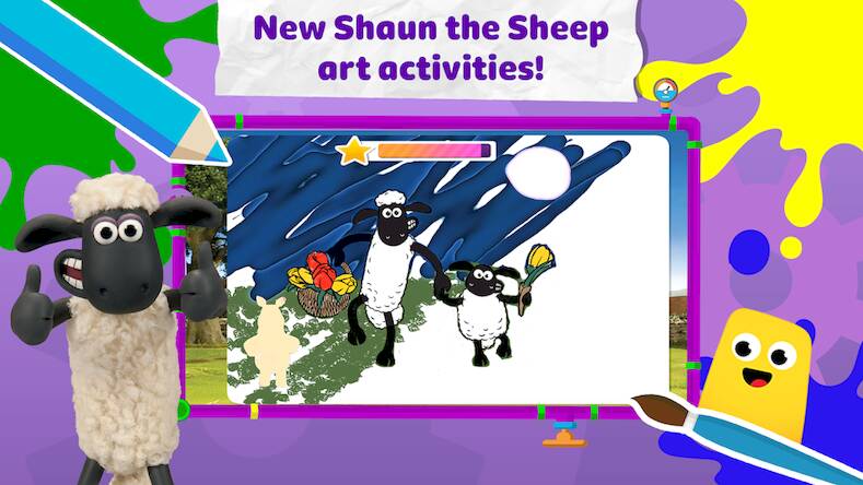 Скачать взломанную CBeebies Get Creative: Paint [Много монет] MOD apk на Андроид