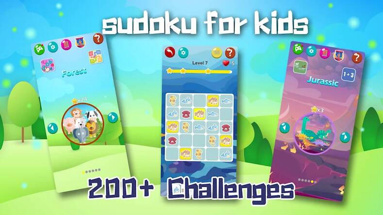 Скачать взломанную Sudoku for Kids-Animal Puzzle [Бесплатные покупки] MOD apk на Андроид