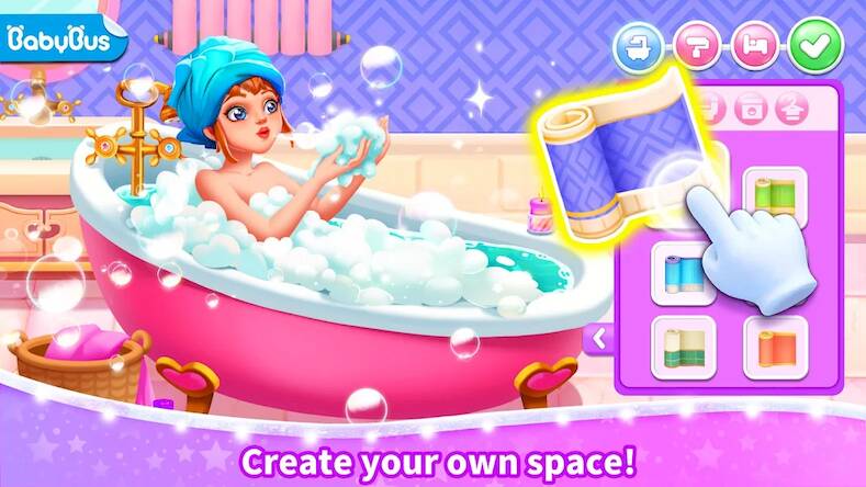 Скачать взломанную Little Panda's Girls Town [Бесплатные покупки] MOD apk на Андроид