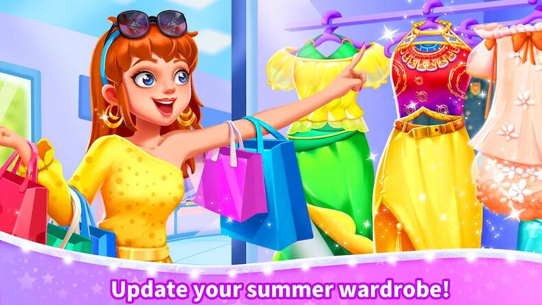 Скачать взломанную Little Panda's Girls Town [Бесплатные покупки] MOD apk на Андроид