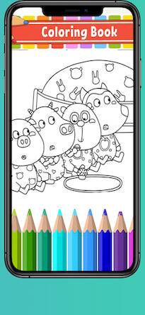 Скачать взломанную Wolfoo Coloring Book 2 [Много монет] MOD apk на Андроид