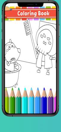 Скачать взломанную Wolfoo Coloring Book 2 [Много монет] MOD apk на Андроид