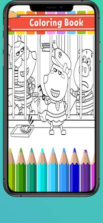 Скачать взломанную Wolfoo Coloring Book 2 [Много монет] MOD apk на Андроид