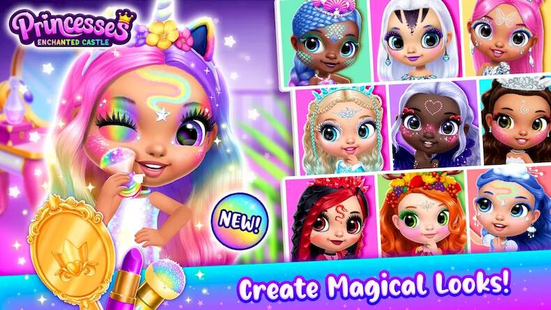 Скачать взломанную Princesses - Enchanted Castle [Бесплатные покупки] MOD apk на Андроид