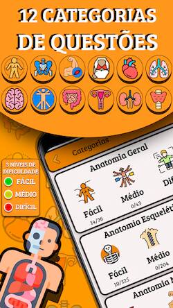 Скачать взломанную Anatomania - Quiz de Anatomia [Много денег] MOD apk на Андроид