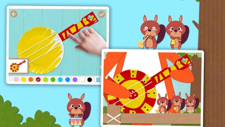 Скачать взломанную Labo Бумажная плита-Детская ху [Много монет] MOD apk на Андроид