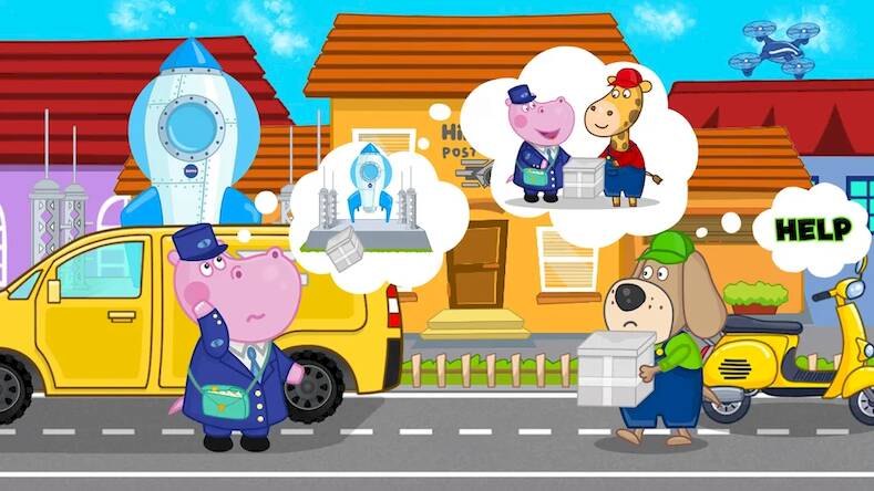 Скачать взломанную Игры про Почту: Профессии [Бесплатные покупки] MOD apk на Андроид