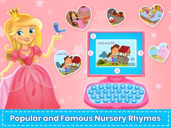 Скачать взломанную Girls Princess Pink Computer [Мод меню] MOD apk на Андроид