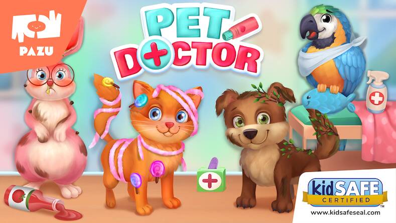 Скачать взломанную Животные ветеринарные игры [Бесплатные покупки] MOD apk на Андроид