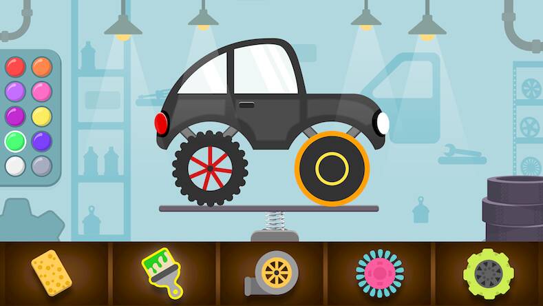 Скачать взломанную Автомобильные игры для малышей [Много денег] MOD apk на Андроид