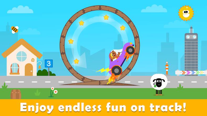 Скачать взломанную Автомобильные игры для малышей [Много денег] MOD apk на Андроид