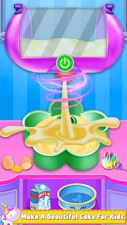 Скачать взломанную Unicorn Cake Maker-Bakery Game [Много денег] MOD apk на Андроид