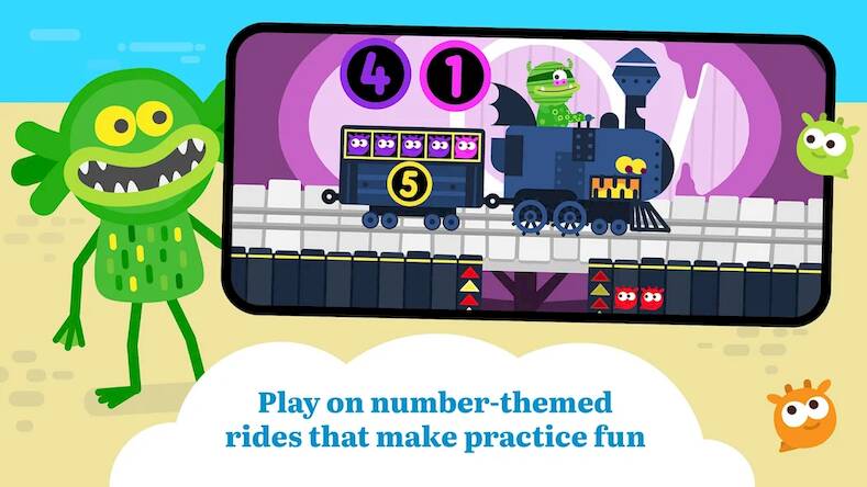 Скачать взломанную Teach Monster Number Skills [Много монет] MOD apk на Андроид