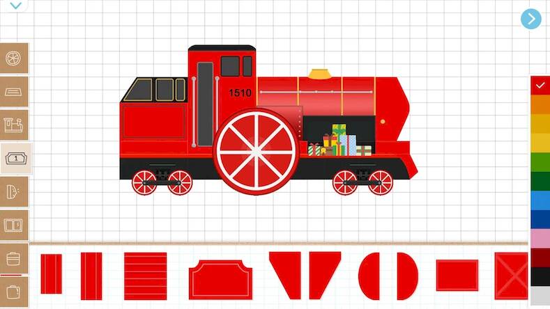 Скачать взломанную Рождественский поезд для детей [Много монет] MOD apk на Андроид