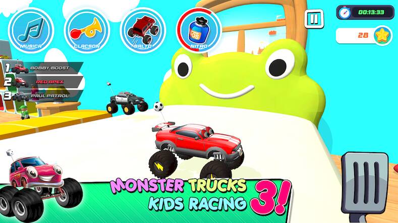 Скачать взломанную Monster Trucks Game for Kids 3 [Много монет] MOD apk на Андроид