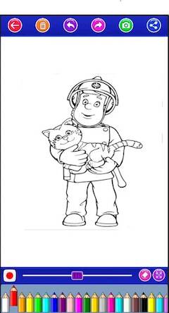 Скачать взломанную Firefighter Coloring Book : Sa [Мод меню] MOD apk на Андроид