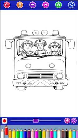 Скачать взломанную Firefighter Coloring Book : Sa [Мод меню] MOD apk на Андроид