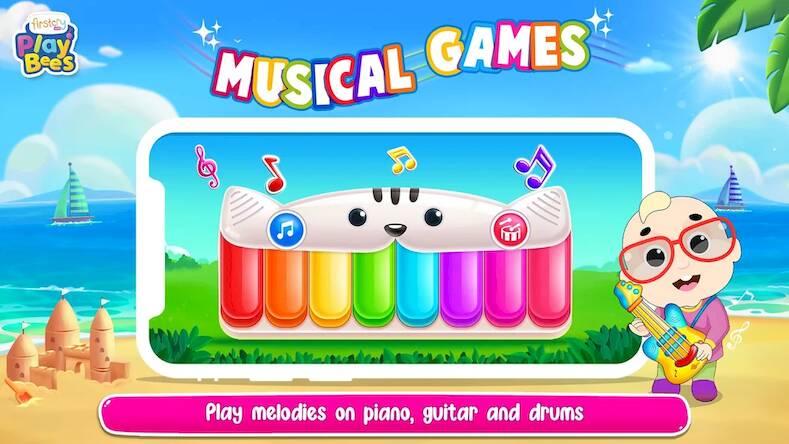 Скачать взломанную FirstCry PlayBees - Baby Games [Мод меню] MOD apk на Андроид