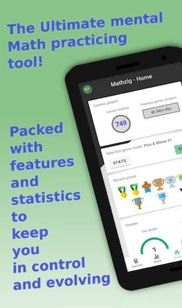 Скачать взломанную Mental Math Mathzig [Много монет] MOD apk на Андроид