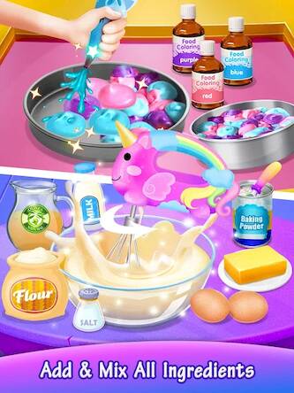 Скачать взломанную Galaxy Unicorn Cake [Много денег] MOD apk на Андроид